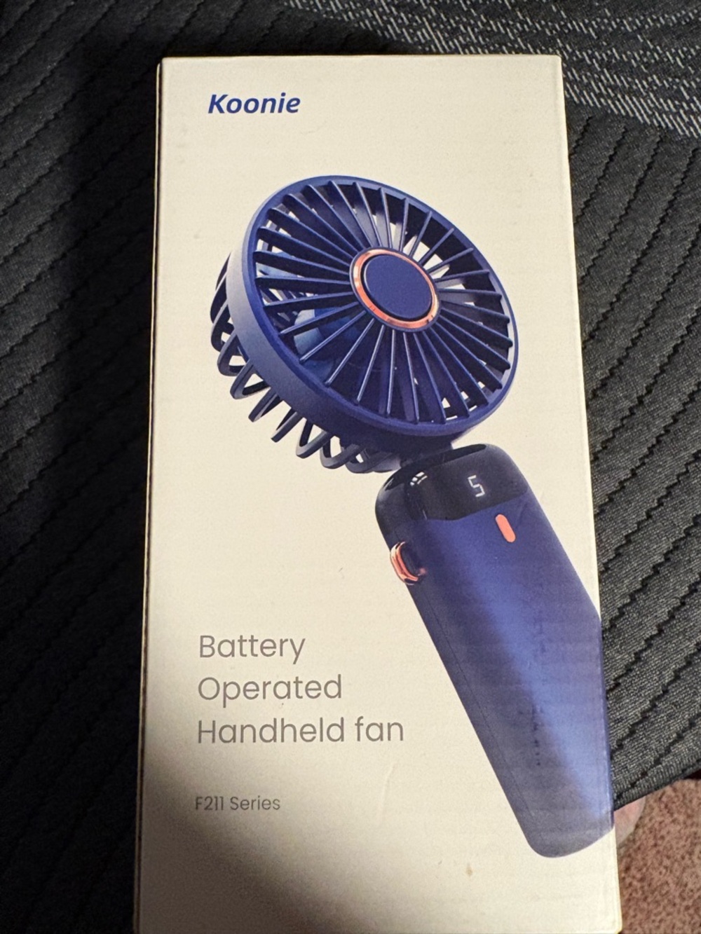 Koonie Portable Handheld Fan - Blue